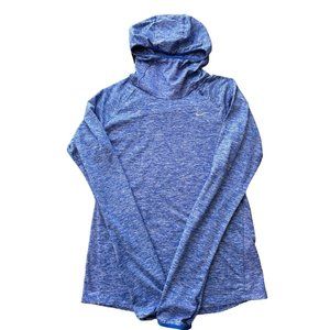 NIKE DRY FIT PULLOVER‎ LIGHTWEIGHT HOODIE SIZE SMALL BLUE | B2